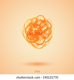 Watercolor vector illustration.
