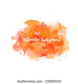 Watercolor vector illustration