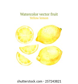 Watercolor Vector Lemon