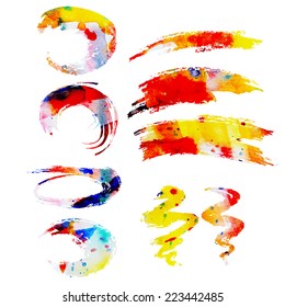 watercolor vector paint splat