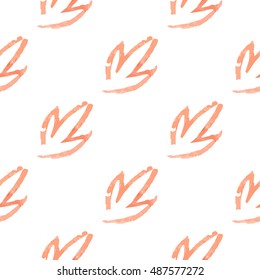 watercolor vector pattern of autumn leaves