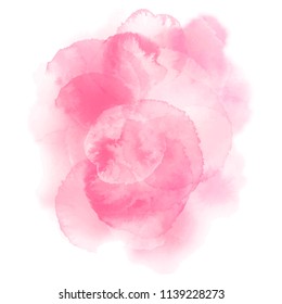 Watercolor vector pink texture