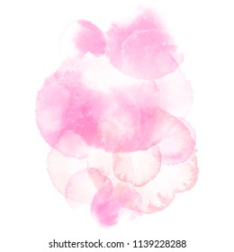 Watercolor vector pink texture