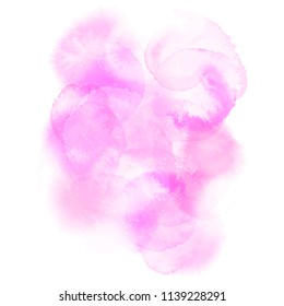 Watercolor vector pink texture