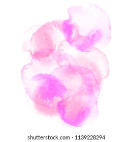 Watercolor vector pink texture