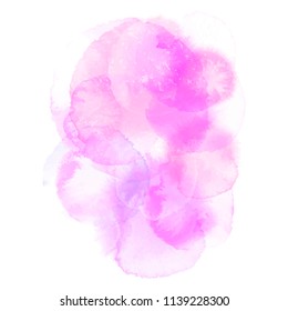 Watercolor vector pink texture