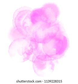 Watercolor vector pink texture