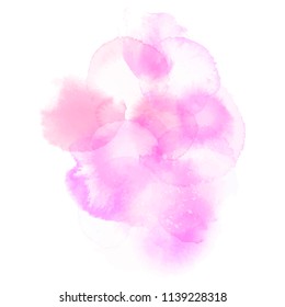 Watercolor vector pink texture