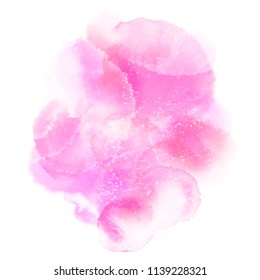 Watercolor vector pink texture