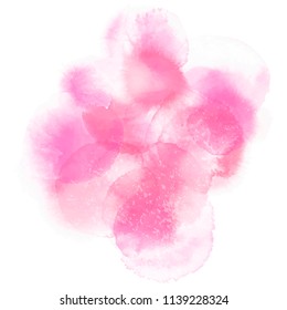 Watercolor vector pink texture