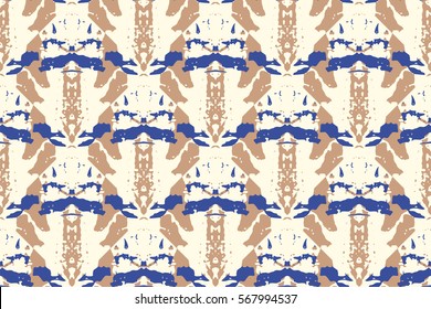 Vector de color de agua fondo transparente en estilo étnico. Fondo Ikat Spring Interminable Con Patrón Geométrico. Impresión tribal de amor exótico.