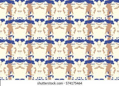 Vector de color de agua fondo transparente en estilo étnico. Fondo Ikat Spring Interminable Con Patrón Geométrico. Impresión tribal de amor exótico.