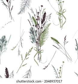 vector de acuarela patrón floral transparente