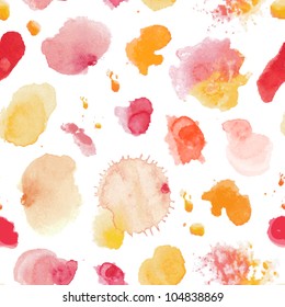 Watercolor vector seamless pattern. Seamless pattern can be used for wallpaper, pattern fills, web page background,surface textures.