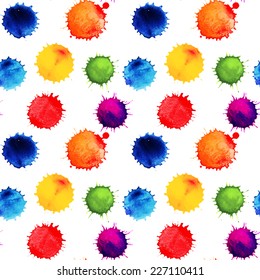 Watercolor vector seamless pattern. Seamless pattern can be used for wallpaper, pattern fills, web page background,surface textures.