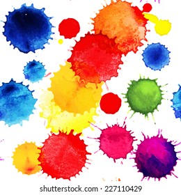Watercolor vector seamless pattern. Seamless pattern can be used for wallpaper, pattern fills, web page background,surface textures.