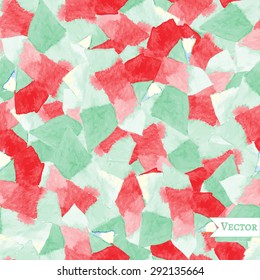 Watercolor vector seamless pattern with hipster print. modern bohemian unique pattern. Allover print with abstract ornament.