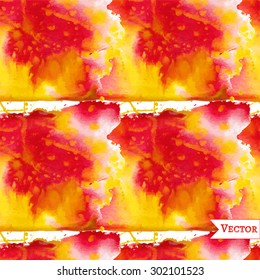 Watercolor vector seamless pattern with spots. Unusual grunge allover print. 