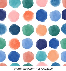 watercolor vector seamless pattern. Watercolor stains 