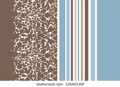 Watercolor vector  seamless pattern with stripes and abstract elements Decorative art. Modern contemporary art.Seamless ethnic pattern. Modern geometric blot. Seamless surface design
