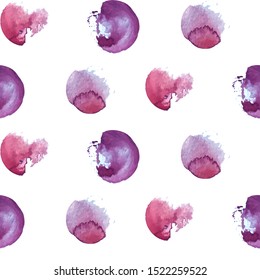 Watercolor vector seamless pattern for wallpaper, pattern fills, web page background, surface textures