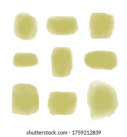 Watercolor vector stains as decoration elements, ideal for decoration of banners, cards etc