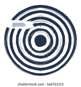 Watercolor vector target illustration for your business
