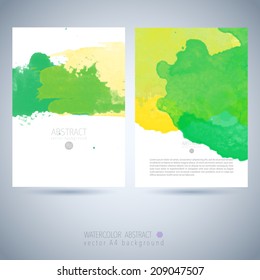 watercolor vector template colour color water innocent star texture kid colourful abstract background scene edge dye colorful stroke fun splash fashionable damp blue green luxurious art original drop