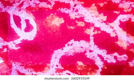 Watercolor Vector Template Pink  Abstract Background
