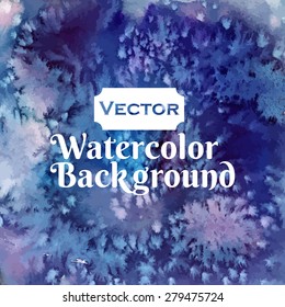 Watercolor vector violet and indigo variation salt background