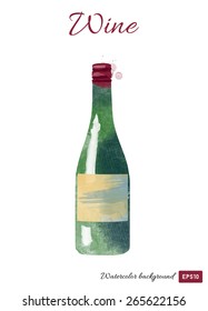 6,253 Watercolor wine bottle Images, Stock Photos & Vectors | Shutterstock