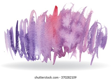 watercolor violet brush 