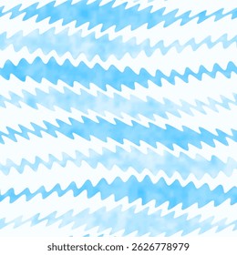 Watercolor Washed Out Variegated Waves Pattern
