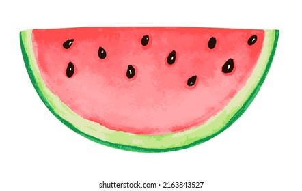 Watercolor Watermelon  Tropical fruit Watermelon Picnic