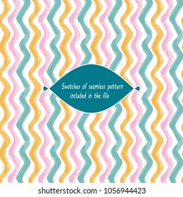 Watercolor wave   vector pattern triangles