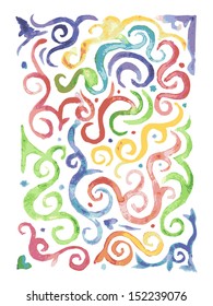 Watercolor waves, background for your design