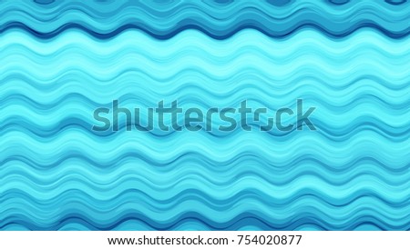 Watercolor Wavy Stripes Seamless Pattern. Hand Drawn Fashion Print Design. Cover, Fabric, Ad, Packaging Background. Holiday Striped Marine Texture