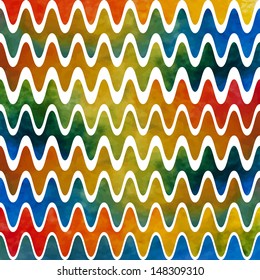 Watercolor wavy vector background