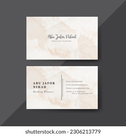 Watercolor Wedding Invitation or Wedding Agent Business Card Design