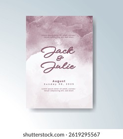 Watercolor wedding invitation card For Watercolor wedding invitation card