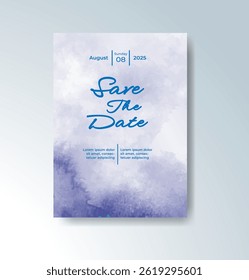 Watercolor wedding invitation card For Watercolor wedding invitation card