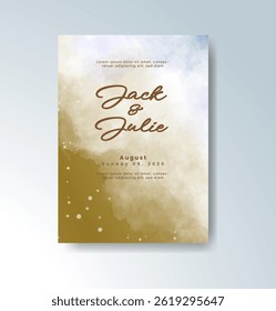 Watercolor wedding invitation card For Watercolor wedding invitation card