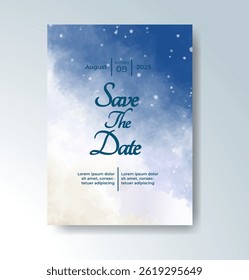 Watercolor wedding invitation card For Watercolor wedding invitation card