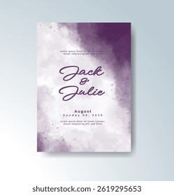Watercolor wedding invitation card For Watercolor wedding invitation card