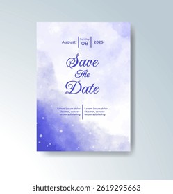 Watercolor wedding invitation card For Watercolor wedding invitation card