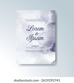 Watercolor wedding invitation card For Watercolor wedding invitation card