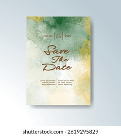 Watercolor wedding invitation card For Watercolor wedding invitation card