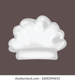 watercolor white hat chef element