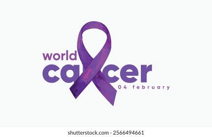 watercolor world cancer awareness ribbon. watercolor cancer ribbon. awareness watercolor cancer ribbon