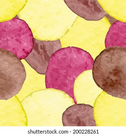 Watercolor yellow abstract pattern vector